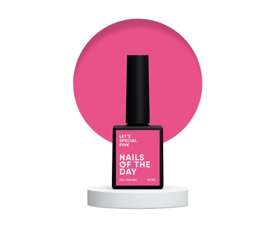 Зображення  Nails Of The Day Let's special Pink – особливий розовий гель-лак для нігтів, що перекриває в один слой, 10 мл, Об'єм (мл, г): 10, Цвет №: Pink
