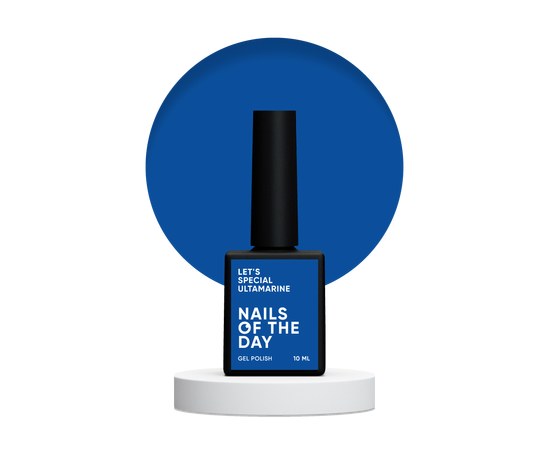 Зображення  Nails Of The Day Let's special Ultramarine – синій гель-лак для нігтів, що перекриває в один слой, 10 мл, Об'єм (мл, г): 10, Цвет №: Ultramarine