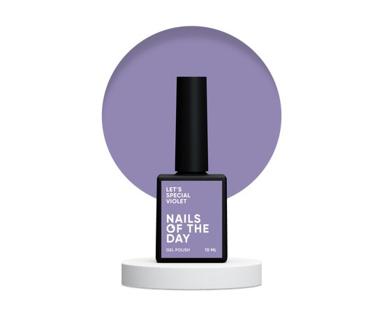 Изображение  Nails Of The Day Let’s special Violet - lilac gel nail polish covering in one sphere, 10 ml., Volume (ml, g): 10, Color No.: violet