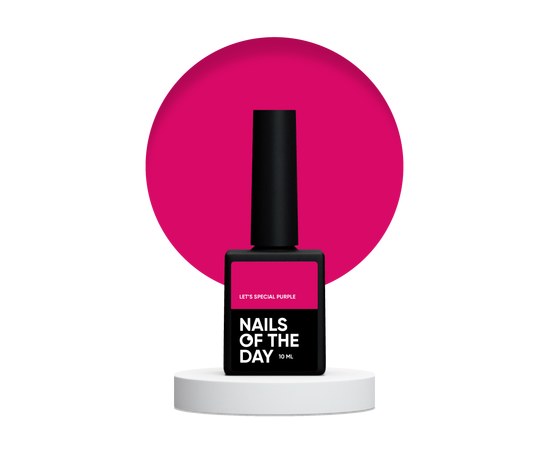 Изображение  Nails Of The Day Let's special Purple - a special bright pink gel polish that overlaps into one sphere, 10 ml., Volume (ml, g): 10, Color No.: purple