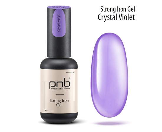 Изображение  Гель витражный PNB Strong Iron Gel Crystal Violet, 8 мл, Объем (мл, г): 8, Цвет: Violet