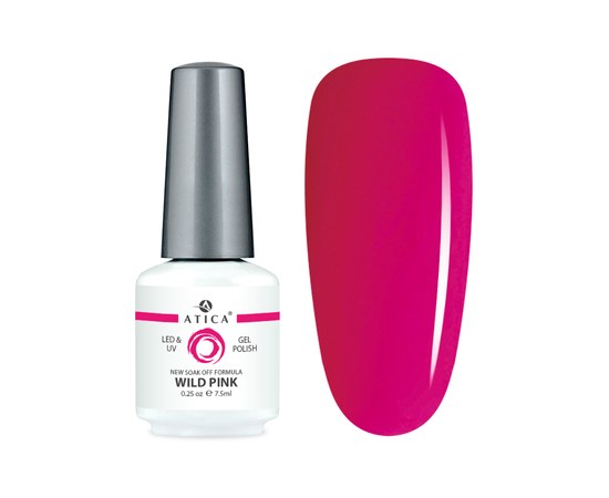 Изображение  Gel polish Atica GPM004 Wild Pink, 7.5 мл, Volume (ml, g): 45053, Color No.: 4
