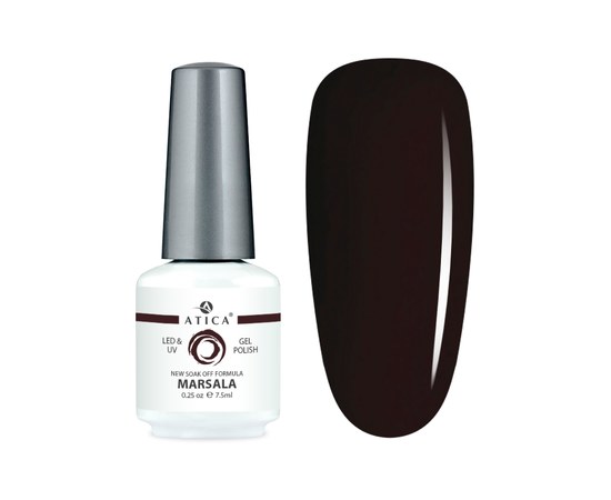 Изображение  Gel polish Atica GPM033 Marsala, 7.5 мл, Volume (ml, g): 45053, Color No.: 33