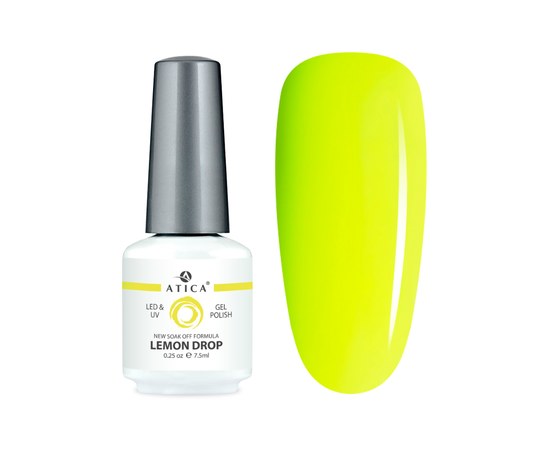 Изображение  Gel polish Atica GPM038 Lemon Drop, 7.5 мл, Volume (ml, g): 45053, Color No.: 38