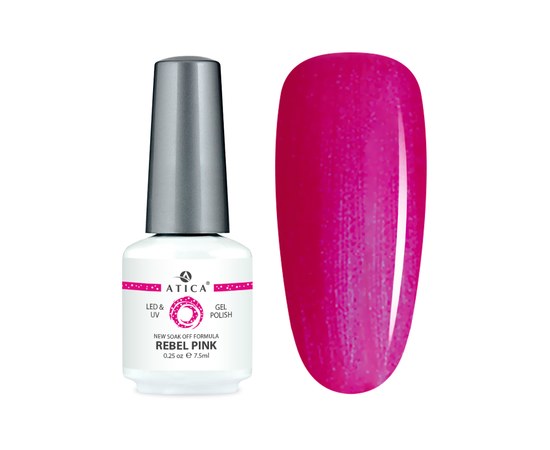 Изображение  Gel polish Atica GPM044 Rebel Pink, 7.5 мл, Volume (ml, g): 45053, Color No.: 44