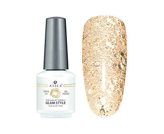 Изображение  Gel polish Atica GPM074 Glam Style, 7.5 мл, Volume (ml, g): 45053, Color No.: 74