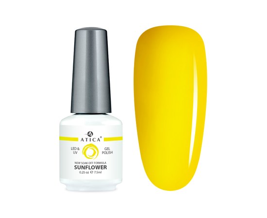 Изображение  Gel polish Atica GPM077 Sunflower, 7.5 мл, Volume (ml, g): 45053, Color No.: 77