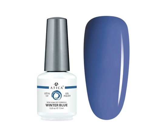 Изображение  Gel polish Atica GPM095 Winter Blue, 7.5 мл, Volume (ml, g): 45053, Color No.: 95