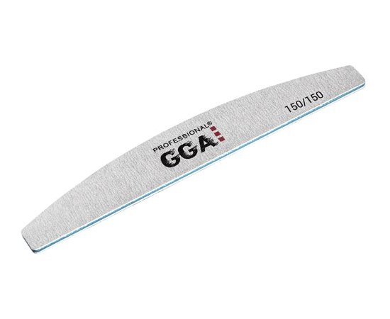 Зображення  Пилка Півмісяць GGA Professional Nail File Crescent 150/150 грит