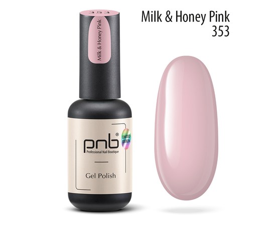 Зображення  Гель-лак для нігтів PNB 353 Milk Honey, 8 мл
