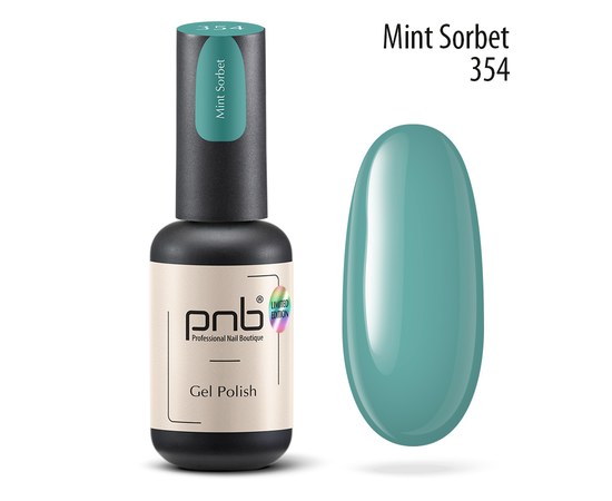 Зображення  Гель-лак для нігтів PNB 354 Mint Sorbet, 8 мл