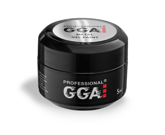Зображення  Гель фарба GGA Professional Metallic, 5 мл