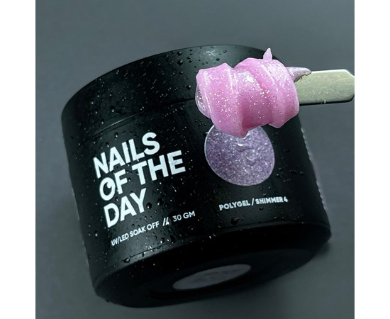 Изображение 3 Полигель с шимером NailsOfTheDay Polygel shimmer №04 розовый, 30 мл, Объем (мл, г): 30, Вариант: 04