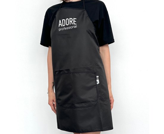 Изображение 2 Фартук фирменный для мастера маникюра Adore Professional, черный