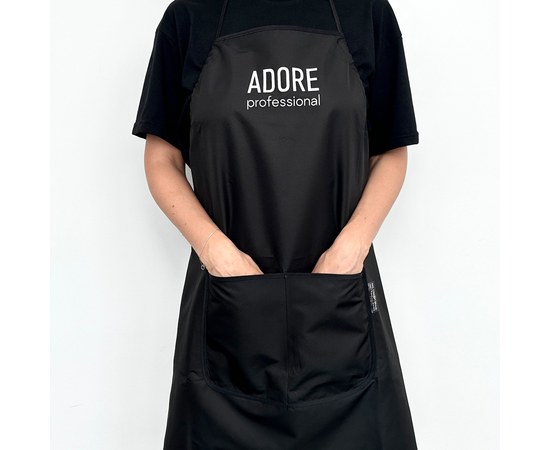 Изображение 3 Фартук фирменный для мастера маникюра Adore Professional, черный