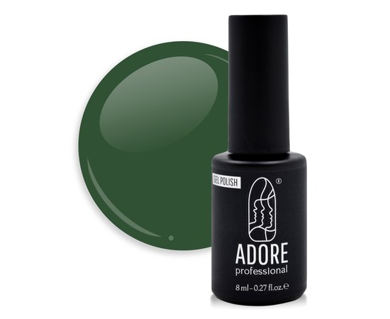 Изображение  Витражный гель-лак Adore Professional MG-04 malachite зеленая глазурь, 8 мл, Объем (мл, г): 8, Цвет №: 04