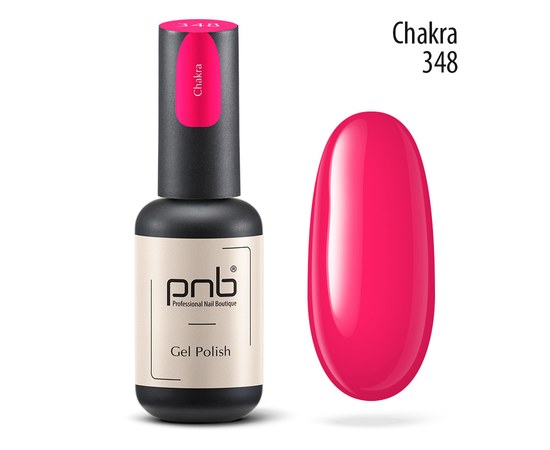 Изображение  Nail gel polish PNB 348 Chakra, pink, 8 ml