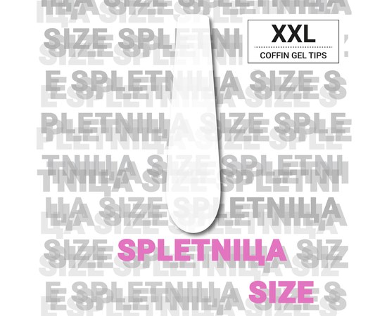 Изображение 5 Gel tips for extensions Adore Professional SPLETNICA SIZE XXL GEL TIPS, 240 pcs - coffin