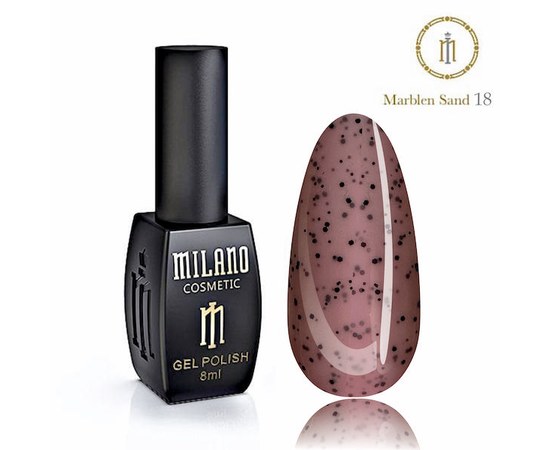 Изображение  Gel polish Milano Marblen Sand №18, 8 мл, Volume (ml, g): 8, Color No.: 18