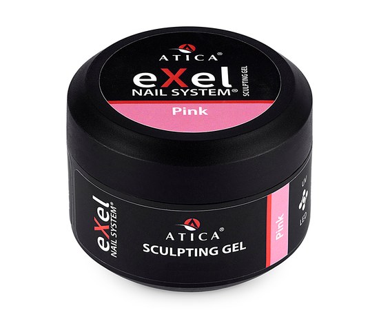 Зображення  Гель моделюючий прозорий Atica Sculpting Gel Pink, 15 мл (рожевий), Об'єм (мл, г): 15