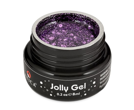Зображення  Гель кольоровий Atica Jolly Gel 89382 фіолетовий, 8 мл (баночка), Об'єм (мл, г): 8, Цвет №: 89382