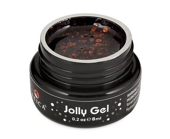 Зображення  Гель кольоровий Atica Jolly Gel 89384 коричневий, 8 мл (баночка), Об'єм (мл, г): 8, Цвет №: 89384