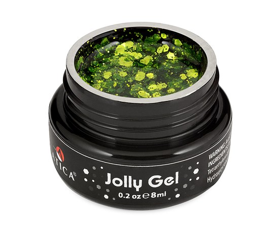 Изображение  Colored gel Atica Jolly Gel 89386 green, 8 ml (jar), Volume (ml, g): 8, Color No.: 89386