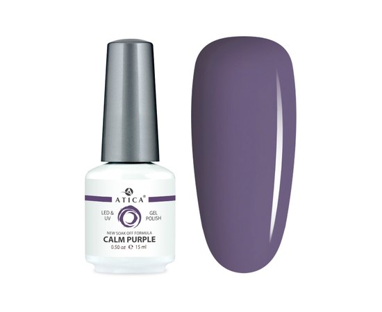Изображение  Gel polish Atica GP034 Calm Purple, 15 мл, Volume (ml, g): 15, Color No.: 34