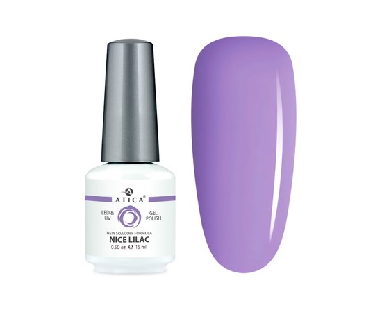 Изображение  Gel polish Atica GP035 Nice Lilac, 15 мл, Volume (ml, g): 15, Color No.: 35