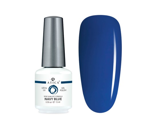 Изображение  Gel polish Atica GP049 Navy blue, 15 мл, Volume (ml, g): 15, Color No.: 49
