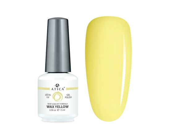 Изображение  Gel polish Atica GP111 Wax Yellow, 15 мл, Volume (ml, g): 15, Color No.: 111