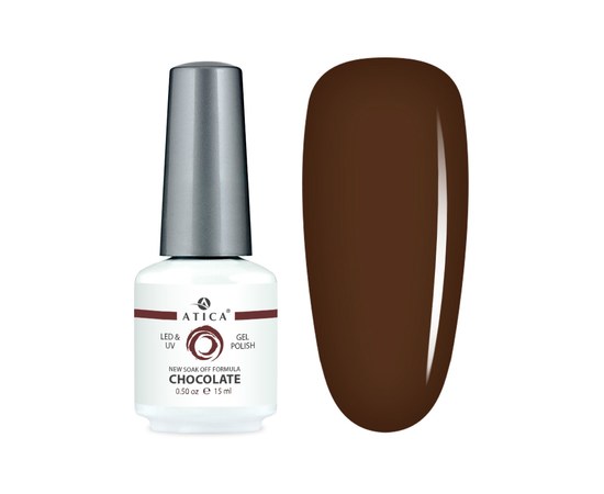 Изображение  Gel polish Atica GP131 Chocolate, 15 мл, Volume (ml, g): 15, Color No.: 131