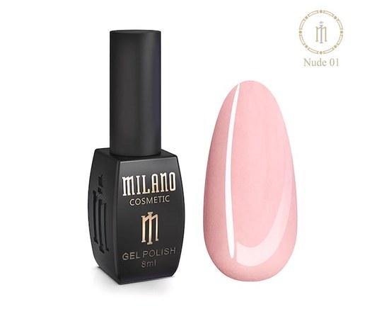 Изображение  Gel polish Milano Nude Collection B №001, 8 мл, Volume (ml, g): 8, Color No.: 1