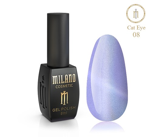 Изображение  Gel polish Milano Cat Eyes Crystal №08, 8 мл, Volume (ml, g): 8, Color No.: 8