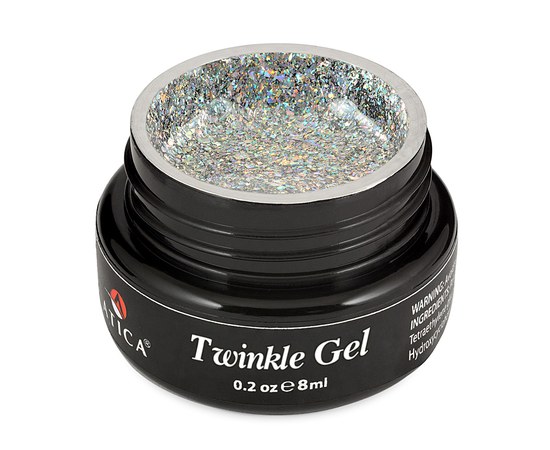 Изображение  Atica Twinkle Gel Bling glitter gel, 8 ml (jar), Volume (ml, g): 8, Color No.: bling