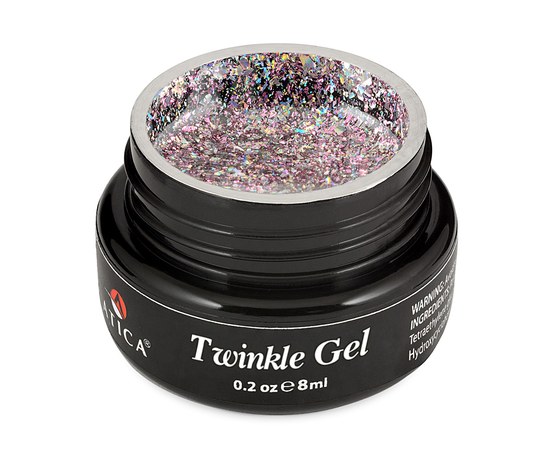 Изображение  Atica Twinkle Gel Electra glitter gel, 8 ml (jar), Volume (ml, g): 8, Color No.: electra