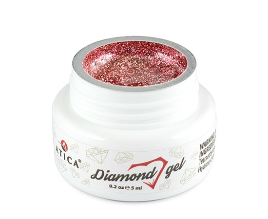 Изображение  Gel paste Atica Diamond Red, 5 ml (jar), Volume (ml, g): 5, Color No.: Ed