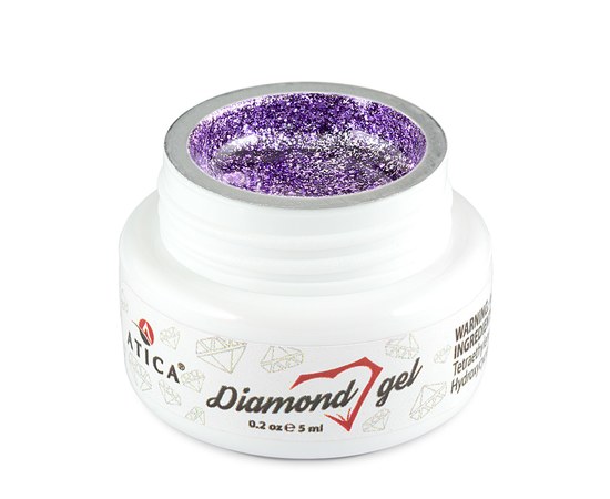 Изображение  Гель паста Atica Diamond Violet, 5 мл (баночка), Объем (мл, г): 5, Цвет №: Violet