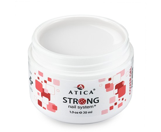 Изображение  Ultra white camouflaging gel Atica Strong Cover Gel Extra White, 30 ml