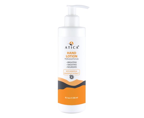 Изображение  Hand lotion with keratin and grapefruit extract Atica Hand Lotion 250 ml