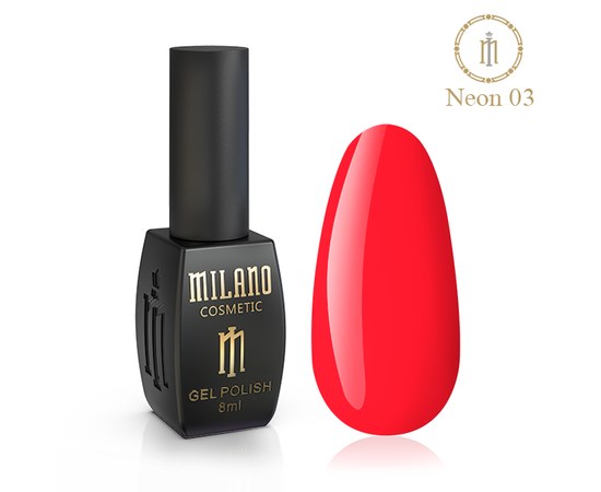 Изображение  Gel polish Milano Neon №03, 8 мл, Volume (ml, g): 8, Color No.: 3