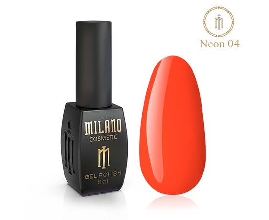 Изображение  Gel polish Milano Neon №04, 8 мл, Volume (ml, g): 8, Color No.: 4