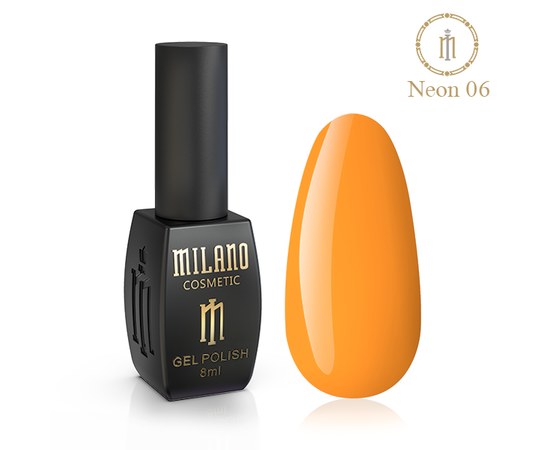 Изображение  Gel polish Milano Neon №06, 8 мл, Volume (ml, g): 8, Color No.: 6