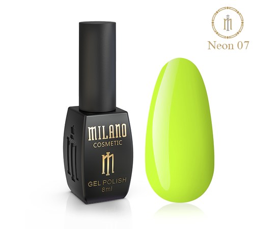 Изображение  Gel polish Milano Neon №07, 8 мл, Volume (ml, g): 8, Color No.: 7