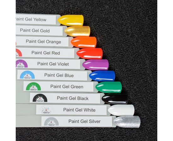 Изображение 2 Гель краска Atica Paint Gel Red, 8 мл (баночка), Объем (мл, г): 8, Вариант: Red