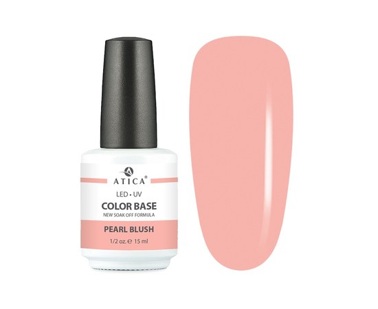 Изображение  Цветная база Atica Color Base Gel Pearl Blush, 15 мл, Объем (мл, г): 15, Цвет №: pearl blush