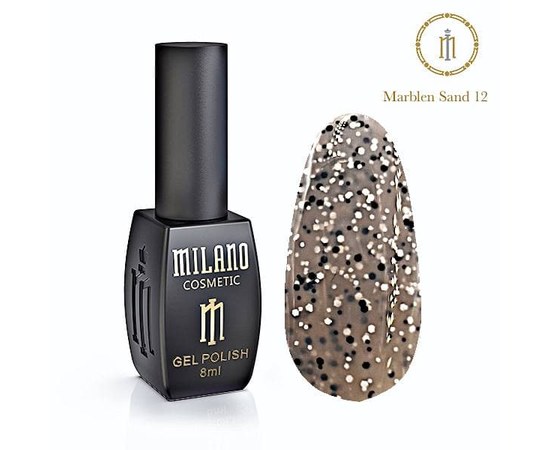 Изображение  Gel polish Milano Marblen Sand №12, 8 мл, Volume (ml, g): 8, Color No.: 12