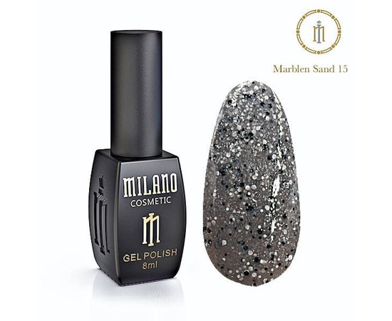Изображение  Gel polish Milano Marblen Sand №15, 8 мл, Volume (ml, g): 8, Color No.: 15