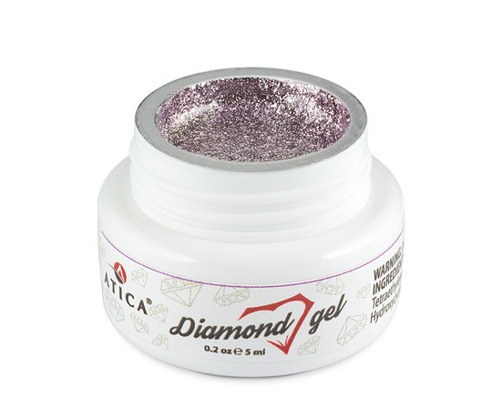 Изображение  Гель паста Atica Diamond Purple, 5 мл (баночка), Объем (мл, г): 5, Цвет №: purple