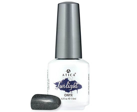 Изображение  Reflective gel polish Atica Twilight TW03 Onyx, 8 ml, Volume (ml, g): 8, Color No.: 3